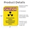 Signmission Radiation & Laser Sign, 10 in H x 7 in W, Vinyl Decal, Rectangle OS-2PACK-CR-D-710-V-10250 - alternate 2